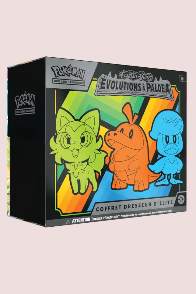 🌈 Coffret Dresseur d’Élite Pokémon – Écarlate & Violet : Évolutions à Paldea (FR)