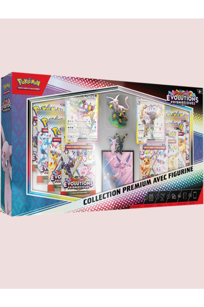 🌈 Collection Premium Pokémon – Évolutions Prismatiques - Avec Figurines (FR)