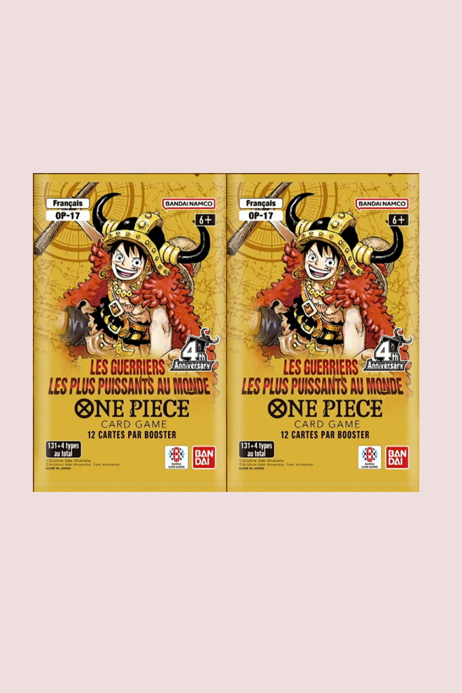 ⚔️[Précommande] Double Pack Set Vol.12 OP17 – One Piece Card Game : Les plus puissants des guerriers (FR)